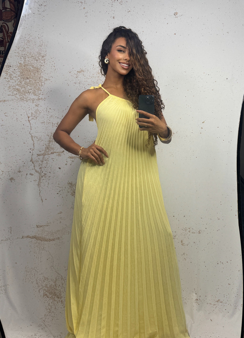 Vestido Estelar Plissado