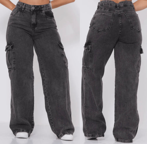 Calça Cargo Grafite