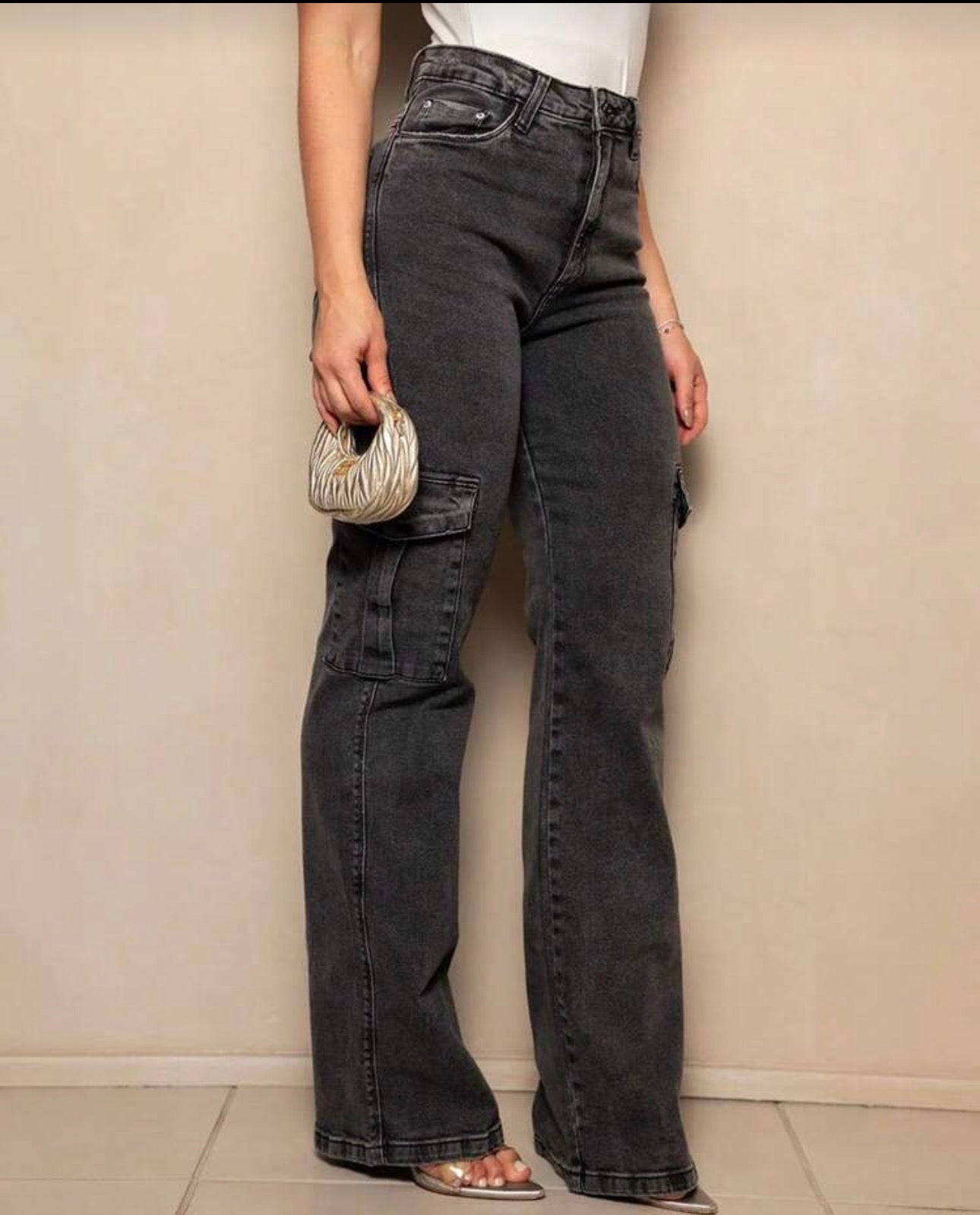 Calça Cargo Grafite