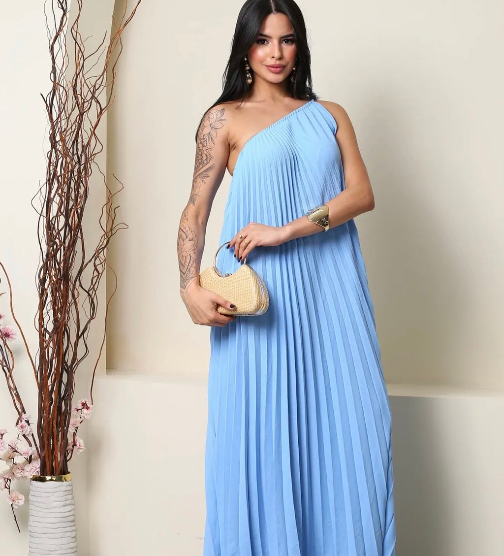 Vestido Estelar Plissado