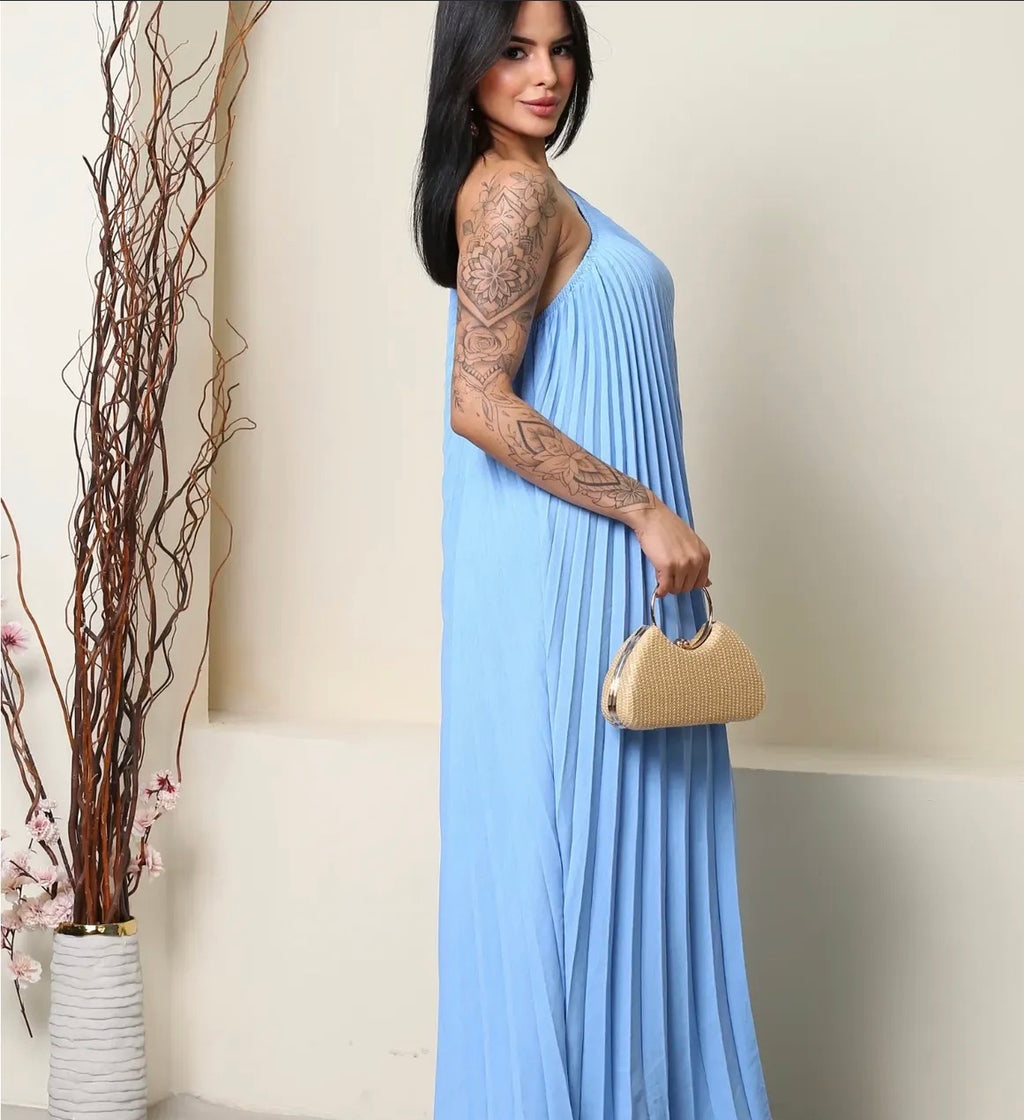 Vestido Estelar Plissado